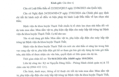 Thư mời báo giá sô 973