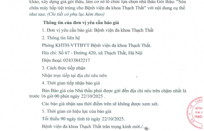 Mời báo giá hàng hóa số 894